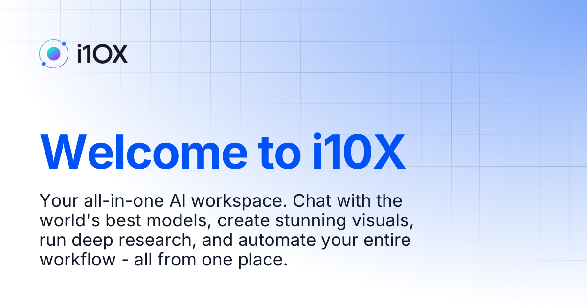 Welcome to i10X | I10x Docs
