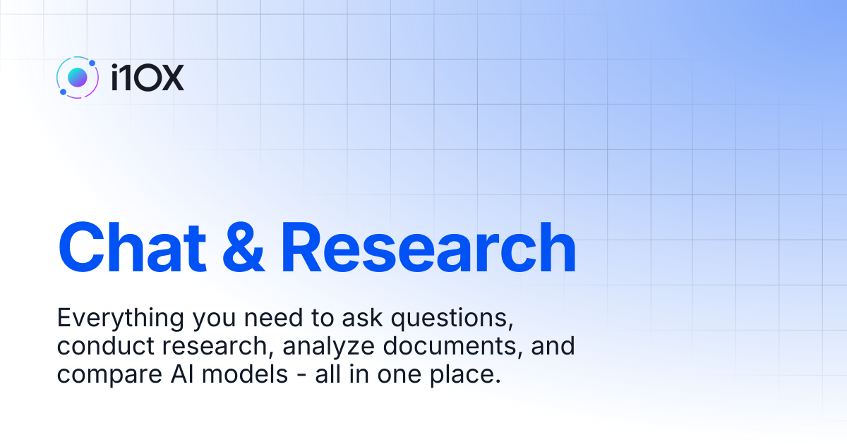Chat & Research | I10x Docs